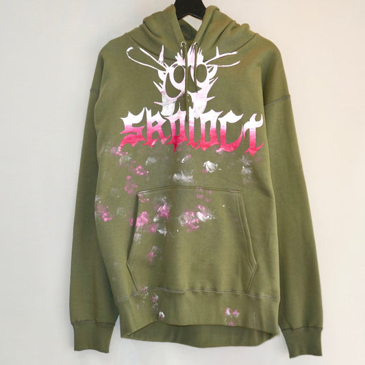 SKOLOCT FACEMARK HOODIE (OLIVE)