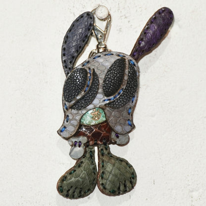 LEATHER KEYCHAIN "SMALL" - PYTHON