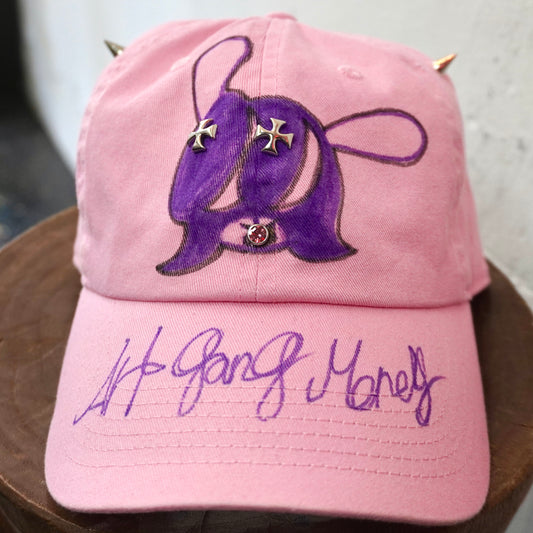 SKOLOCT PURPLE SKO PAINTED CAP (STUDDED)