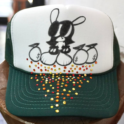 SKOLOCT PAINTED MESH CAP (RHINESTONE)