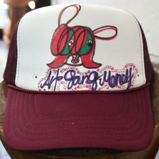 SKOLOCT PAINTED MESH CAP (RHINESTONE)