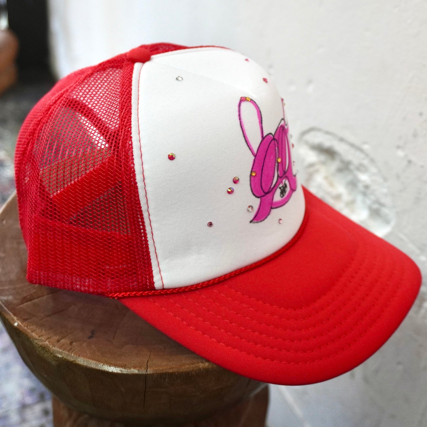 SKOLOCT PAINTED MESH CAP (RHINESTONE)