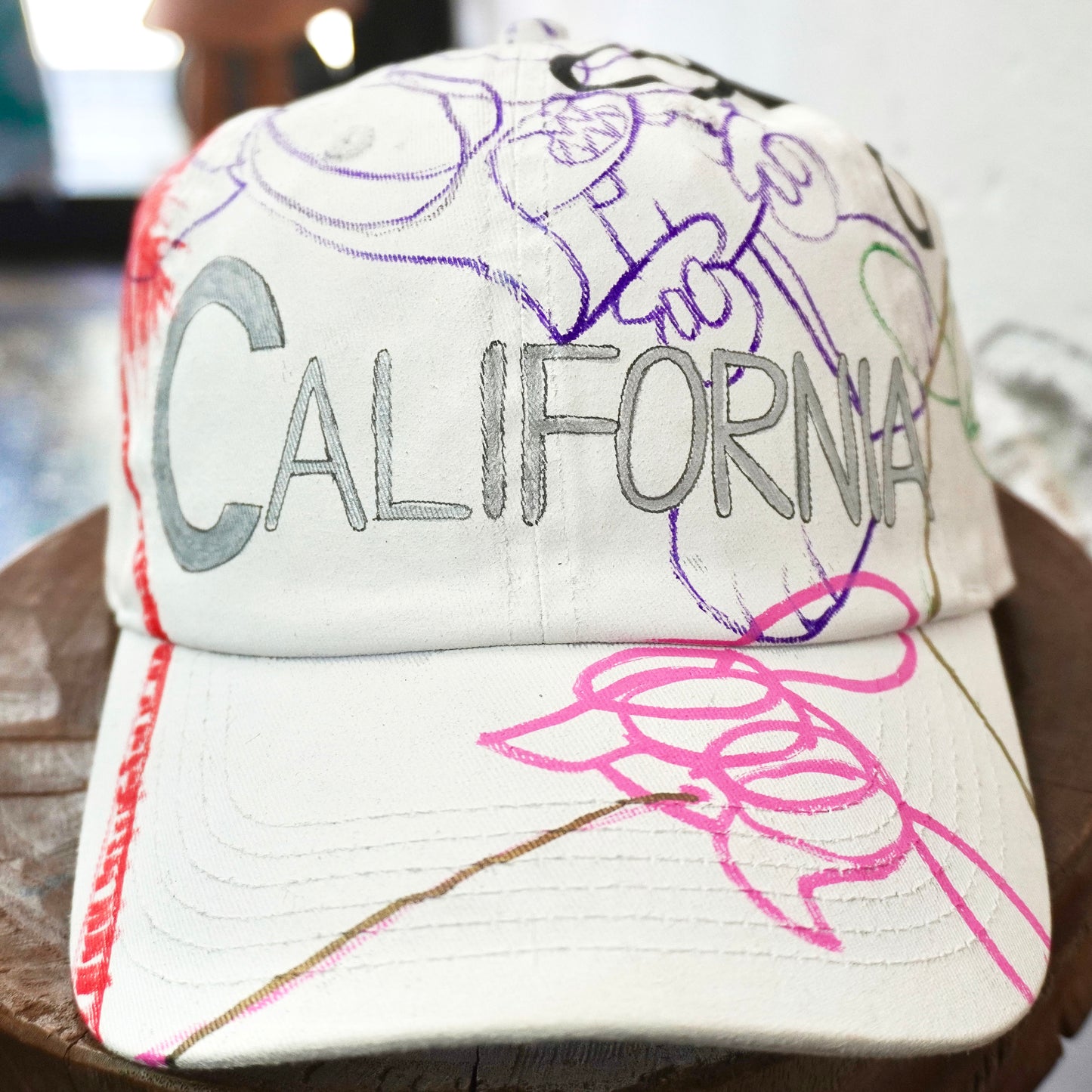 SKOLOCT SKOFORNIA PALM TREE PAINTED CAP
