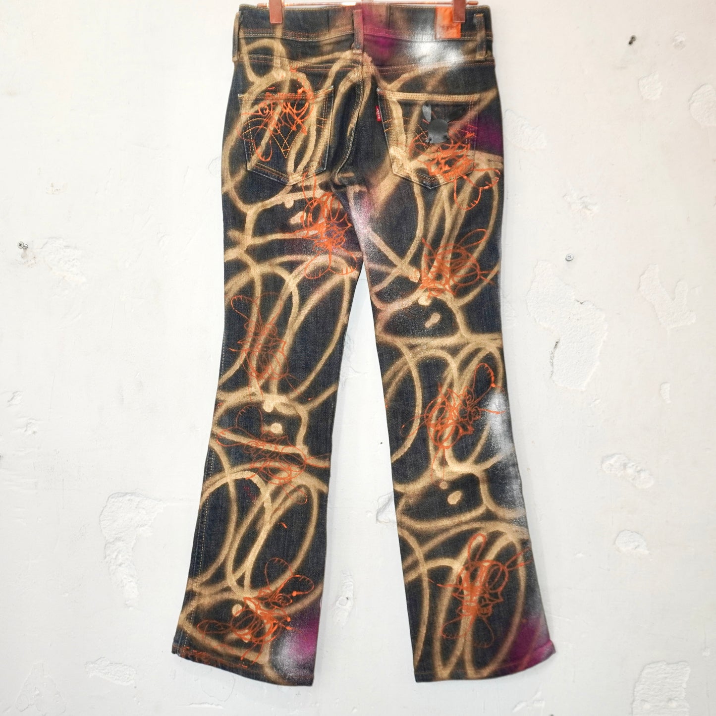 SKOLOCT SPRAY PAINTED JEANS - 25