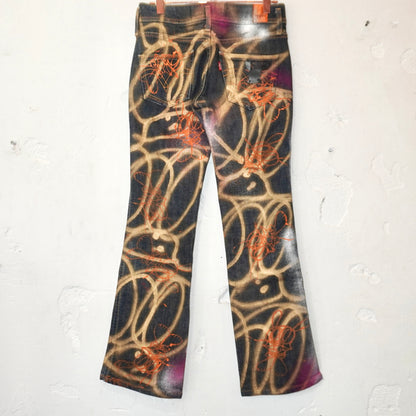 SKOLOCT SPRAY PAINTED JEANS - 25