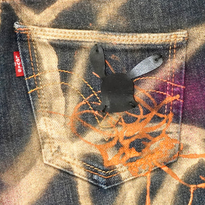 SKOLOCT SPRAY PAINTED JEANS - 25