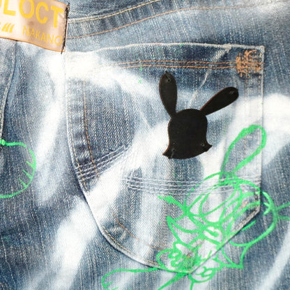 SKOLOCT SPRAY PAINTED JEANS - 28