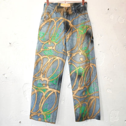 SKOLOCT SPRAY PAINTED JEANS - 28