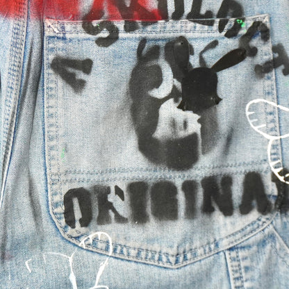 SKOLOCT SPRAY PAINTED JEANS - 28