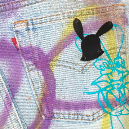 SKOLOCT SPRAY PAINTED JEANS - 29