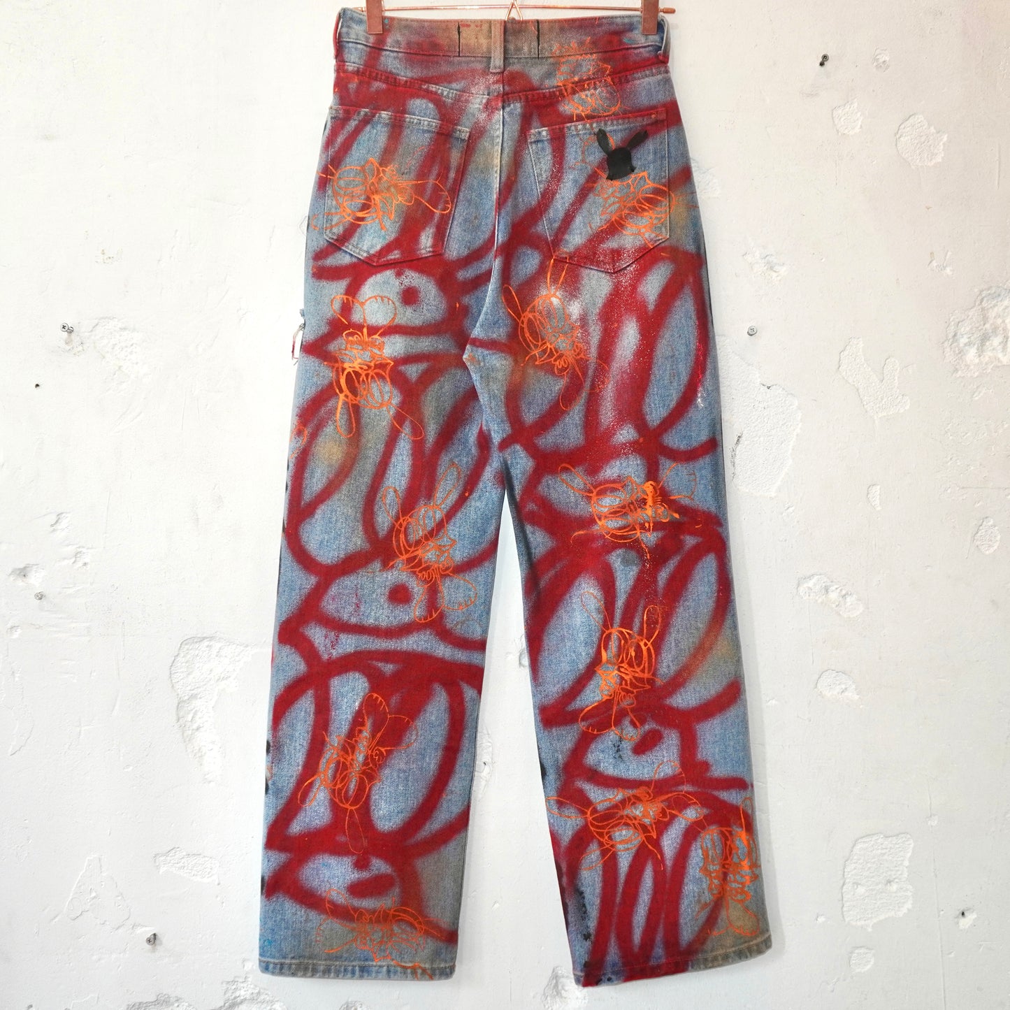 SKOLOCT SPRAY PAINTED JEANS - 27