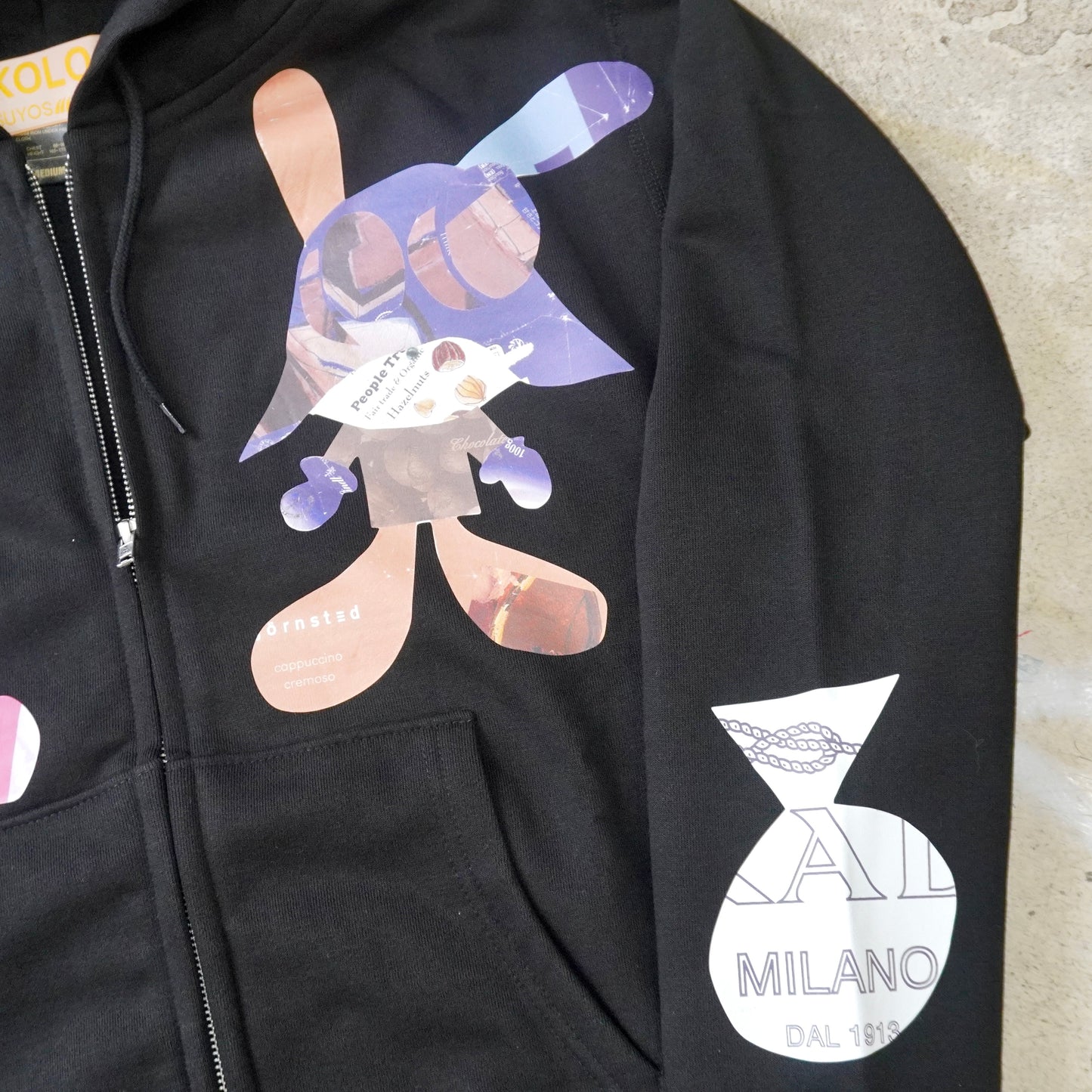 SKOLOCT MUNCHIE WORK ZIP HOODIE (BLACK)