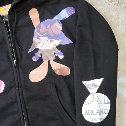 SKOLOCT MUNCHIE WORK ZIP HOODIE (BLACK)