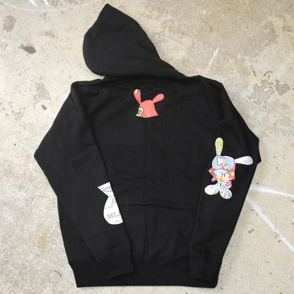 SKOLOCT MUNCHIE WORK ZIP HOODIE (BLACK)