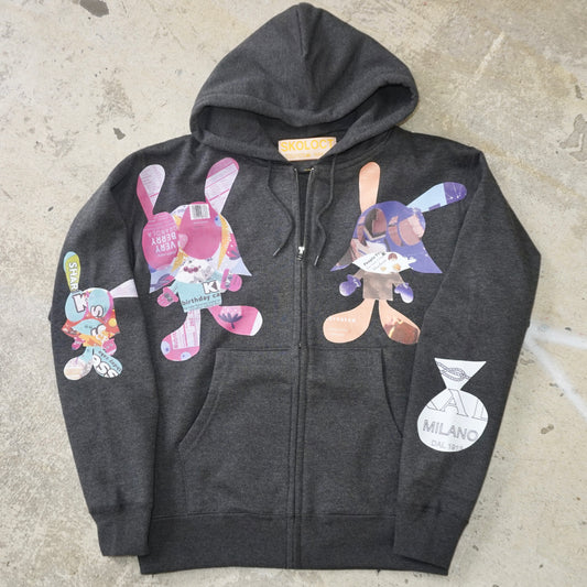 SKOLOCT MUNCHIE WORK ZIP HOODIE (GRAY)