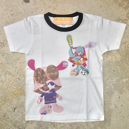 SKOLOCT MUNCHIE WORK MINI T-SHIRT (BLACK COLLAR)