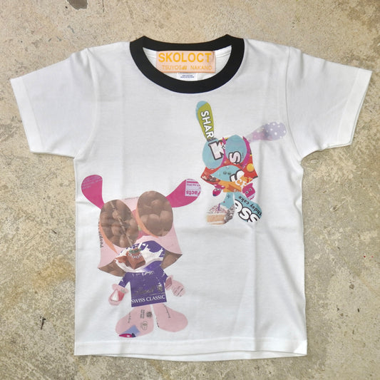 SKOLOCT MUNCHIE WORK MINI T-SHIRT (BLACK COLLAR)