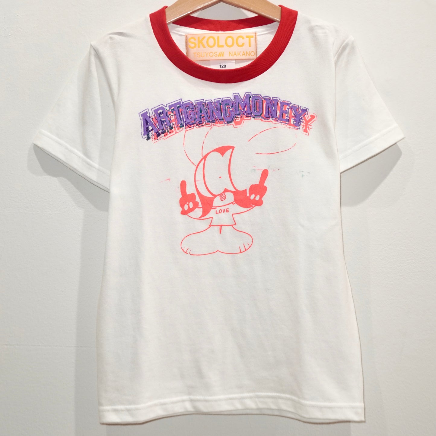 SKOLOCT FINGER SLOGAN MINI T-SHIRT