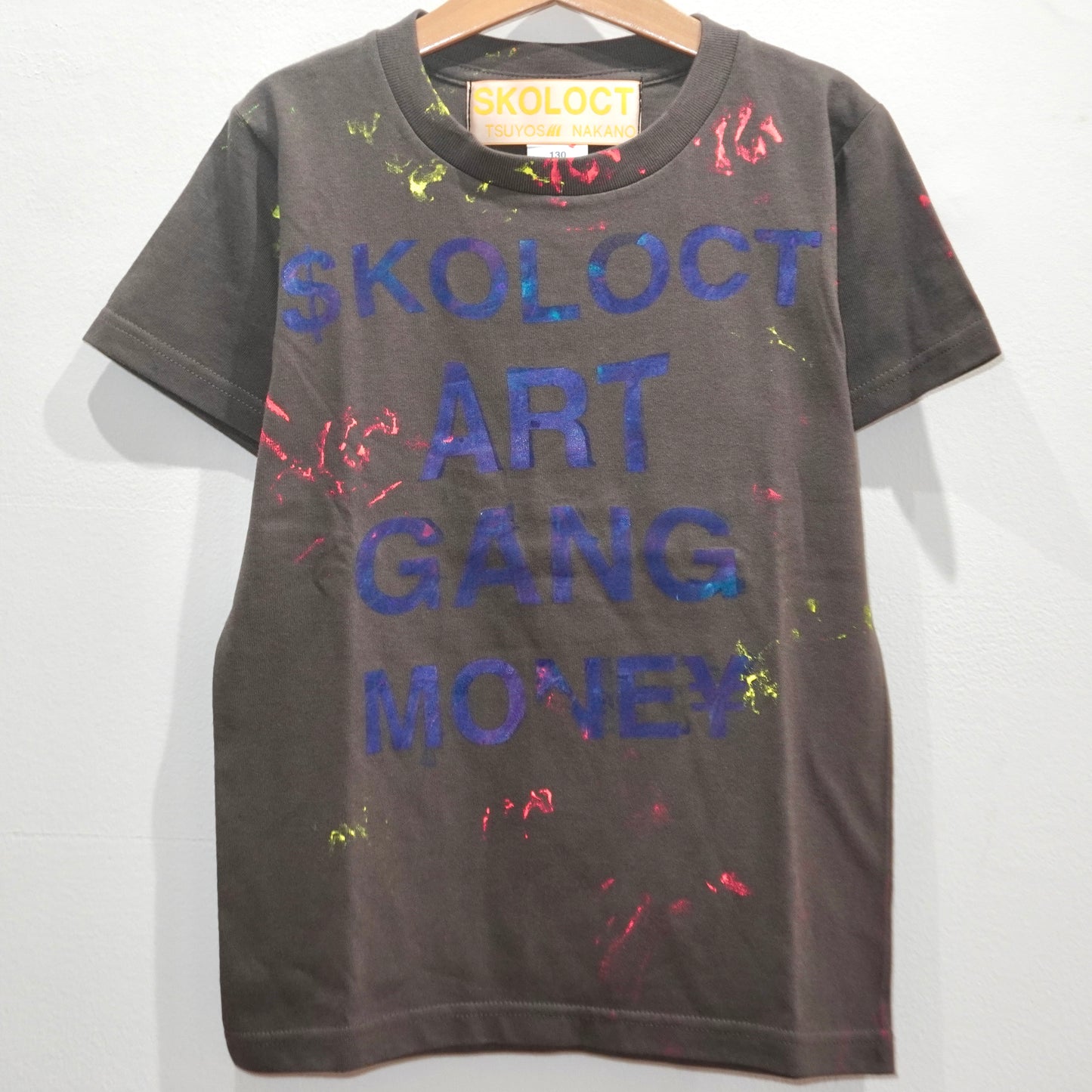 $KOLOCT FREE PAINT SLOGAN MINI T-SHIRT