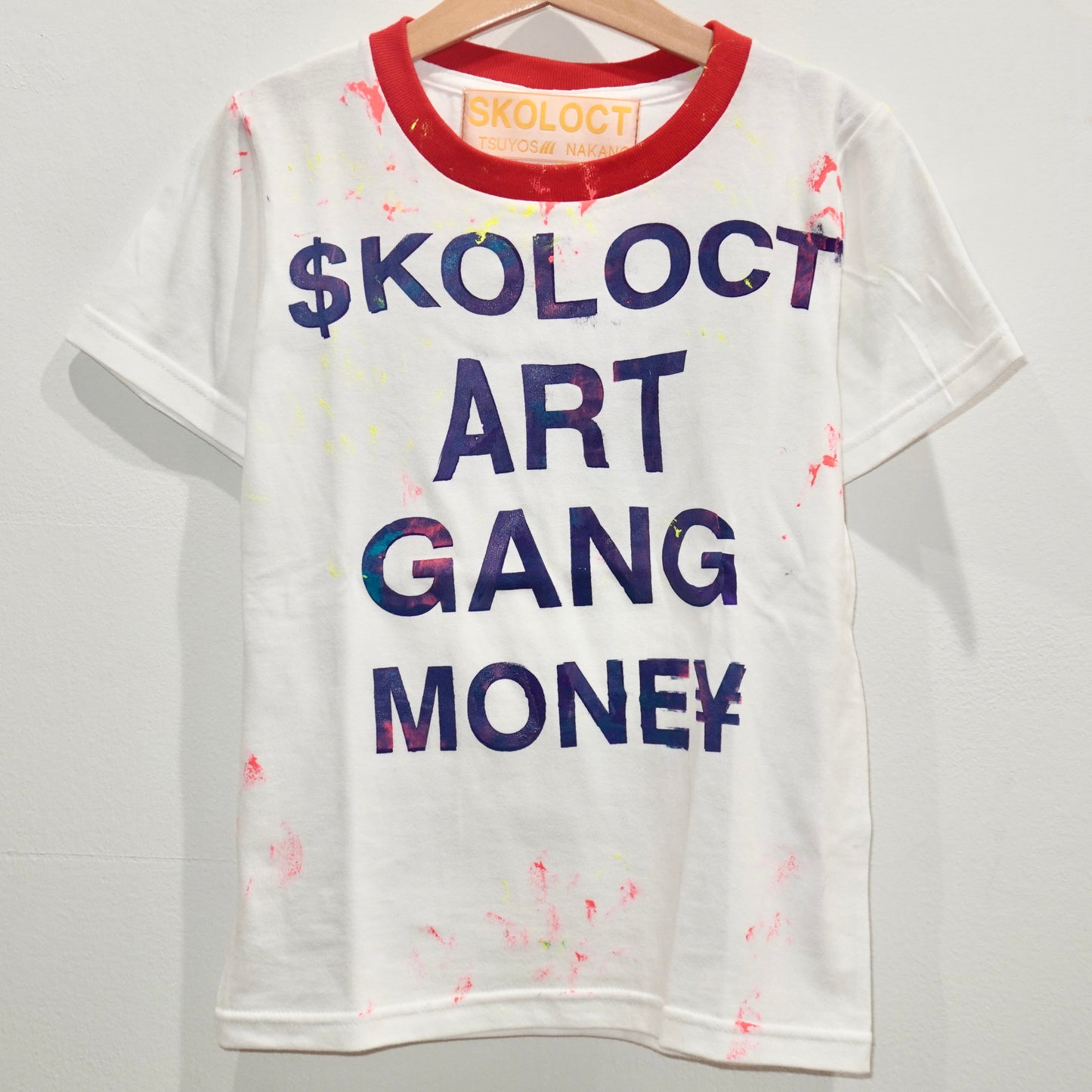 SKOLOCT FREE PAINT SLOGAN MINI T-SHIRT