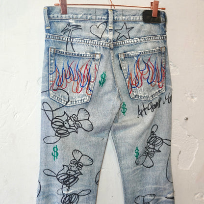 SKOLOCT HAND-DRAWN DENIM - (30)
