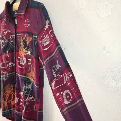 SKOLOCT SKO DAVIDSON REMAKE FLANNEL SHIRT (S)