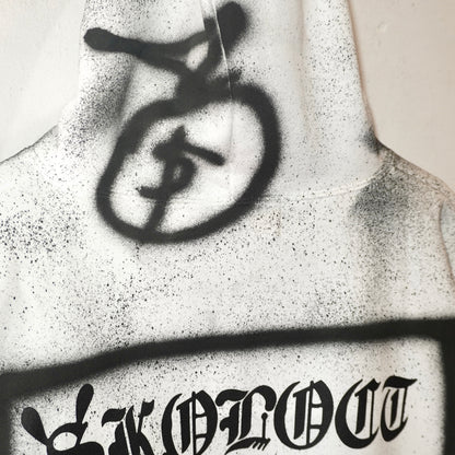 SKOLOCT SPRAY PAINTED REMAKE HOODIE (XL)