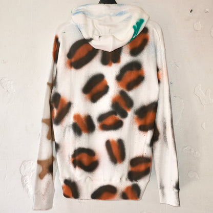 SKOLOCT SPRAY PAINTED REMAKE HOODIE (L)