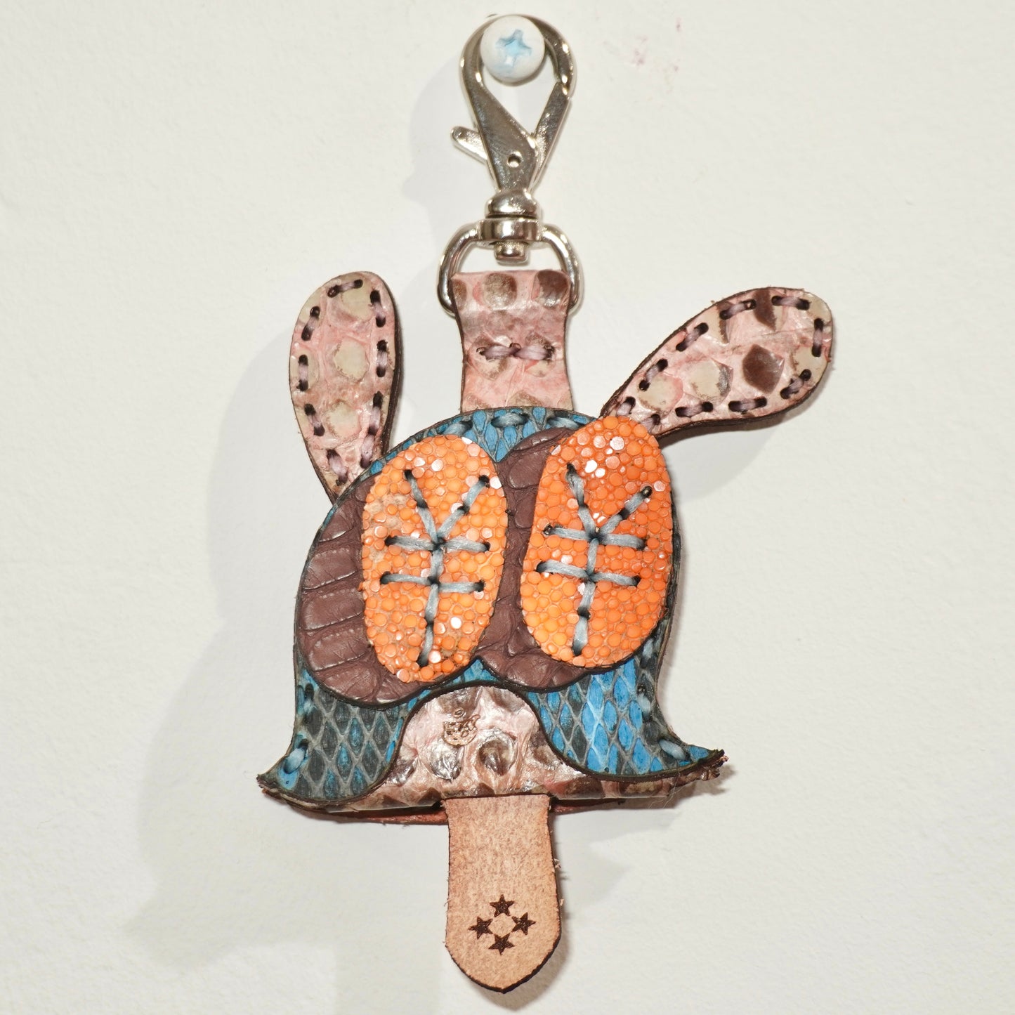 LEATHER KEY COVER - ¥EN EYES/PYTHON