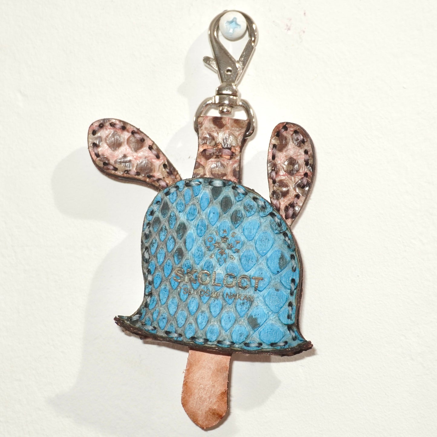 LEATHER KEY COVER - ¥EN EYES/PYTHON