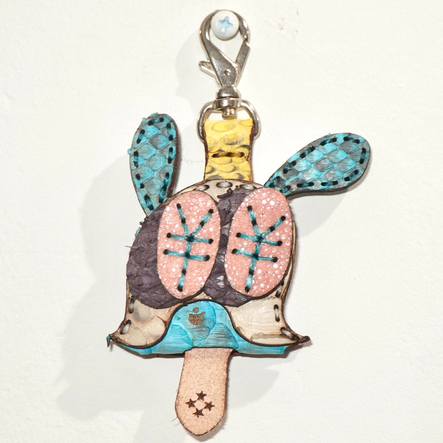 LEATHER KEY COVER - ¥EN EYES/PYTHON