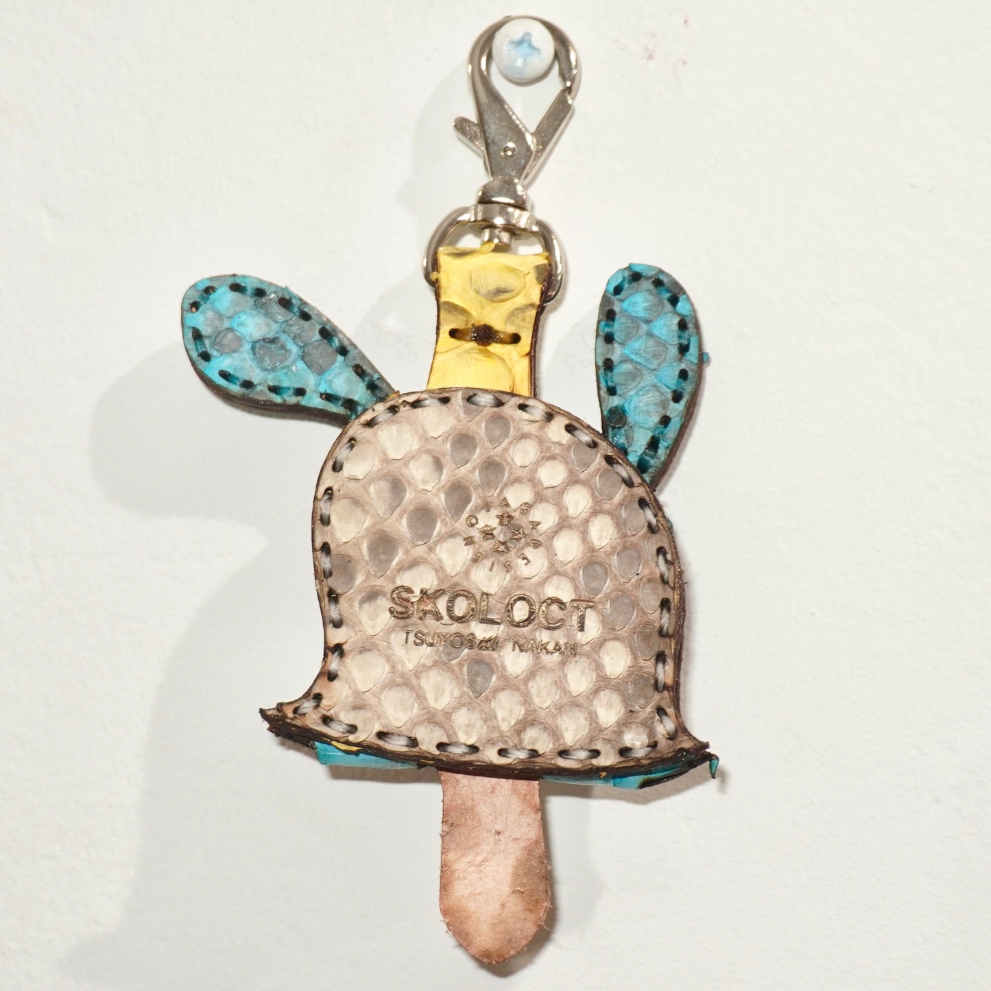 LEATHER KEY COVER - ¥EN EYES/PYTHON