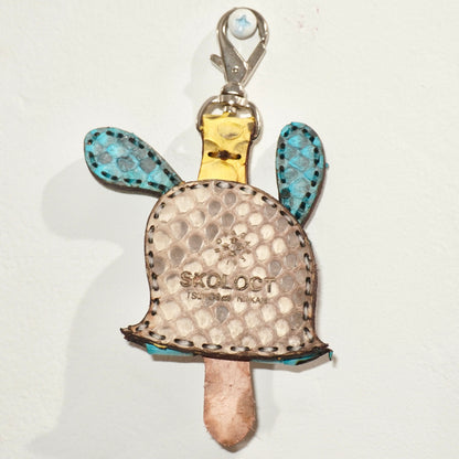 LEATHER KEY COVER - ¥EN EYES/PYTHON