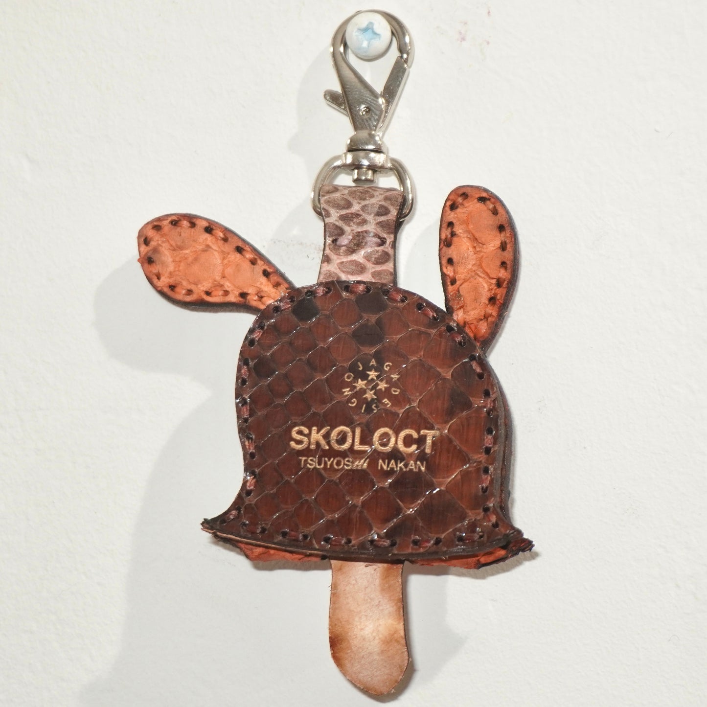 LEATHER KEY COVER - ¥EN EYES/PYTHON