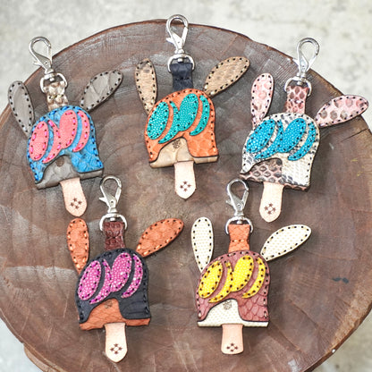 LEATHER KEY COVER - NORMAL EYES/PYTHON