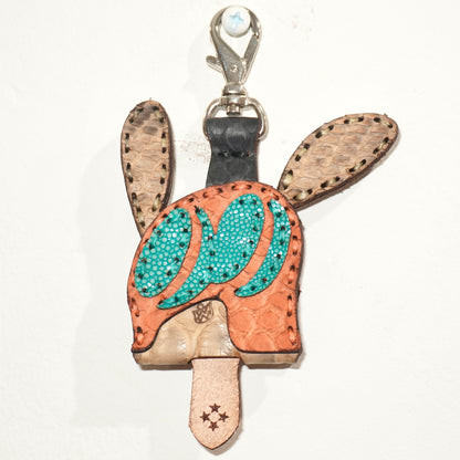 LEATHER KEY COVER - NORMAL EYES/PYTHON