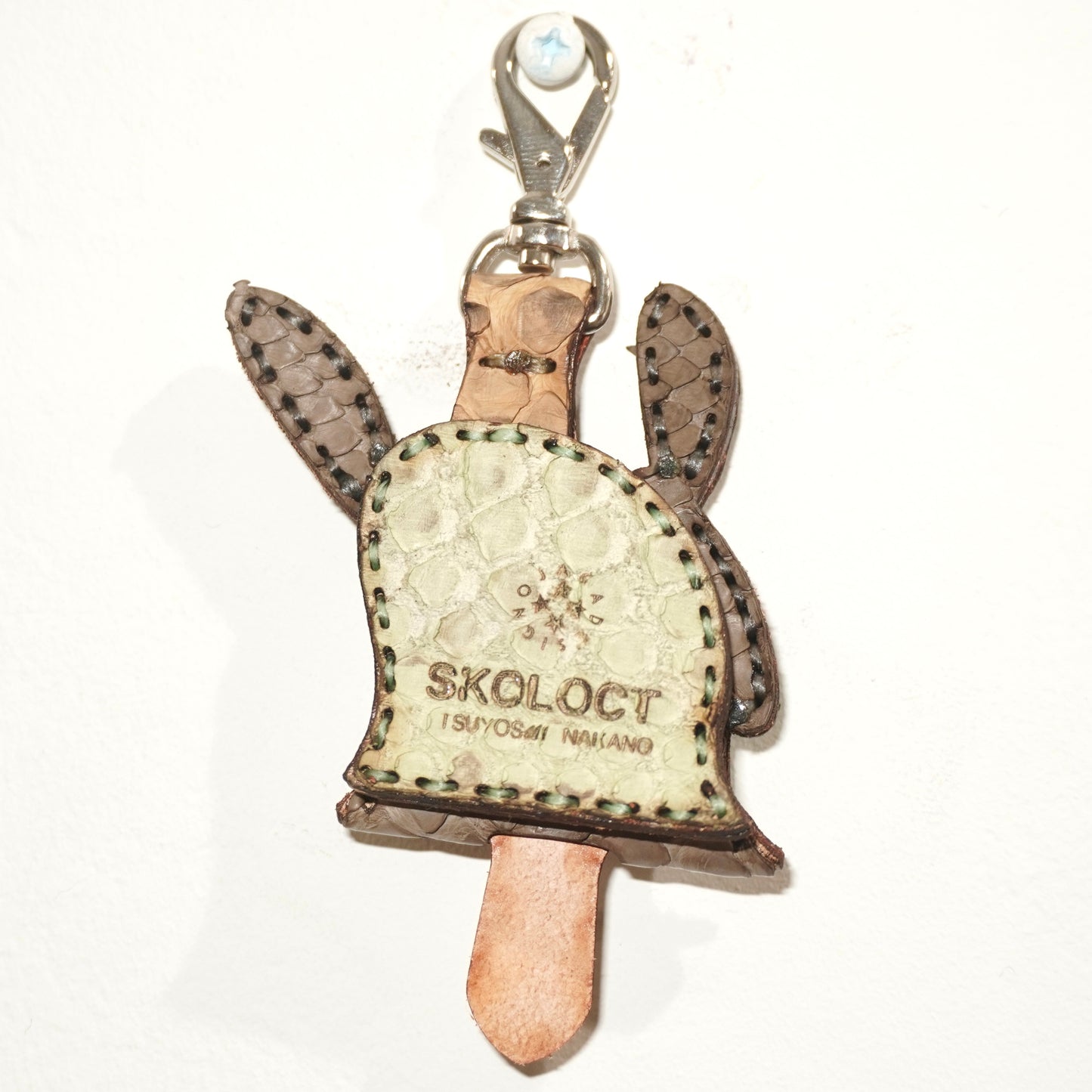 LEATHER KEY COVER - SPIRAL EYES/PYTHON
