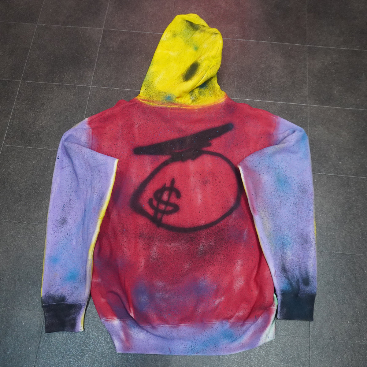 SPRAY PAINTED HOODIE