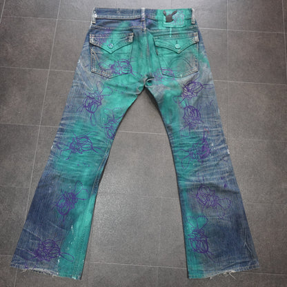 SKOLOCT SPRAY PAINTED JEANS-31
