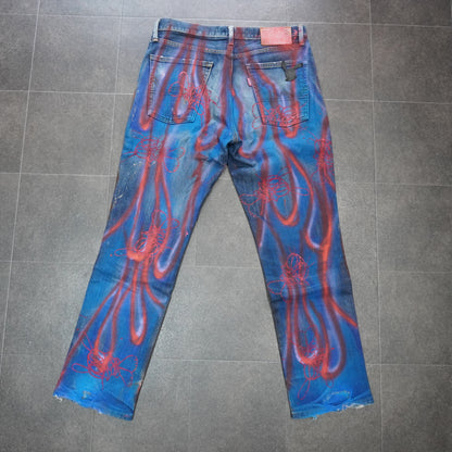 SKOLOCT SPRAY PAINTED JEANS-31