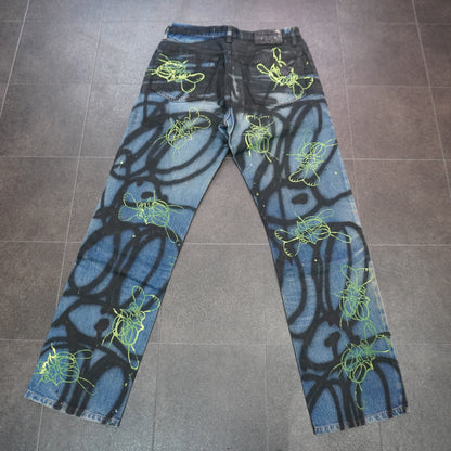 SKOLOCT SPRAY PAINTED JEANS-31