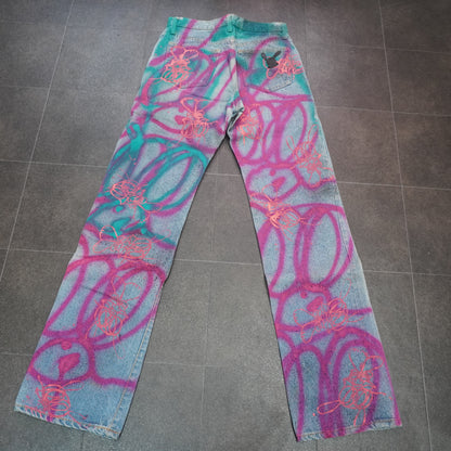 SKOLOCT SPRAY PAINTED JEANS-29