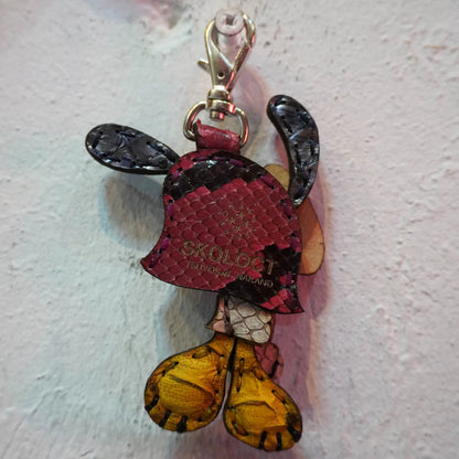 LEATHER KEYCHAIN "FINGER" - PYTHON
