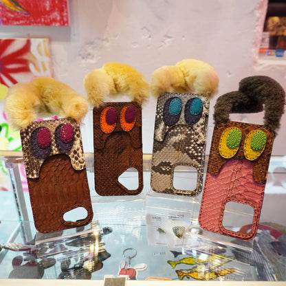 LEATHER PHONE CASE PYTHON (iPhone 16 series)