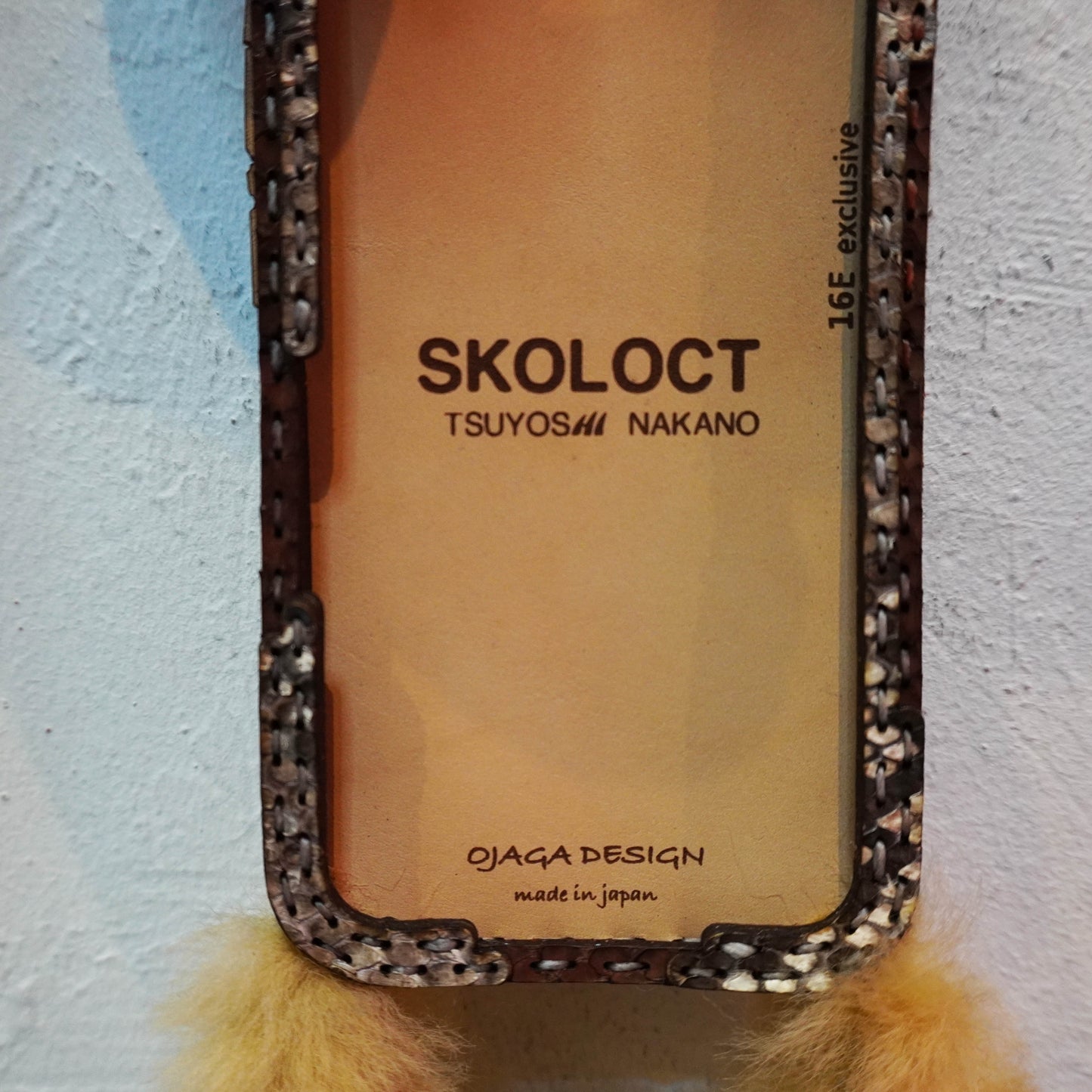 LEATHER PHONE CASE PYTHON (iPhone 16 series)