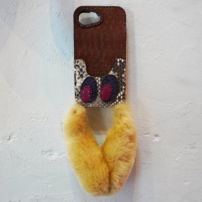 LEATHER PHONE CASE PYTHON (iPhone 16 series)