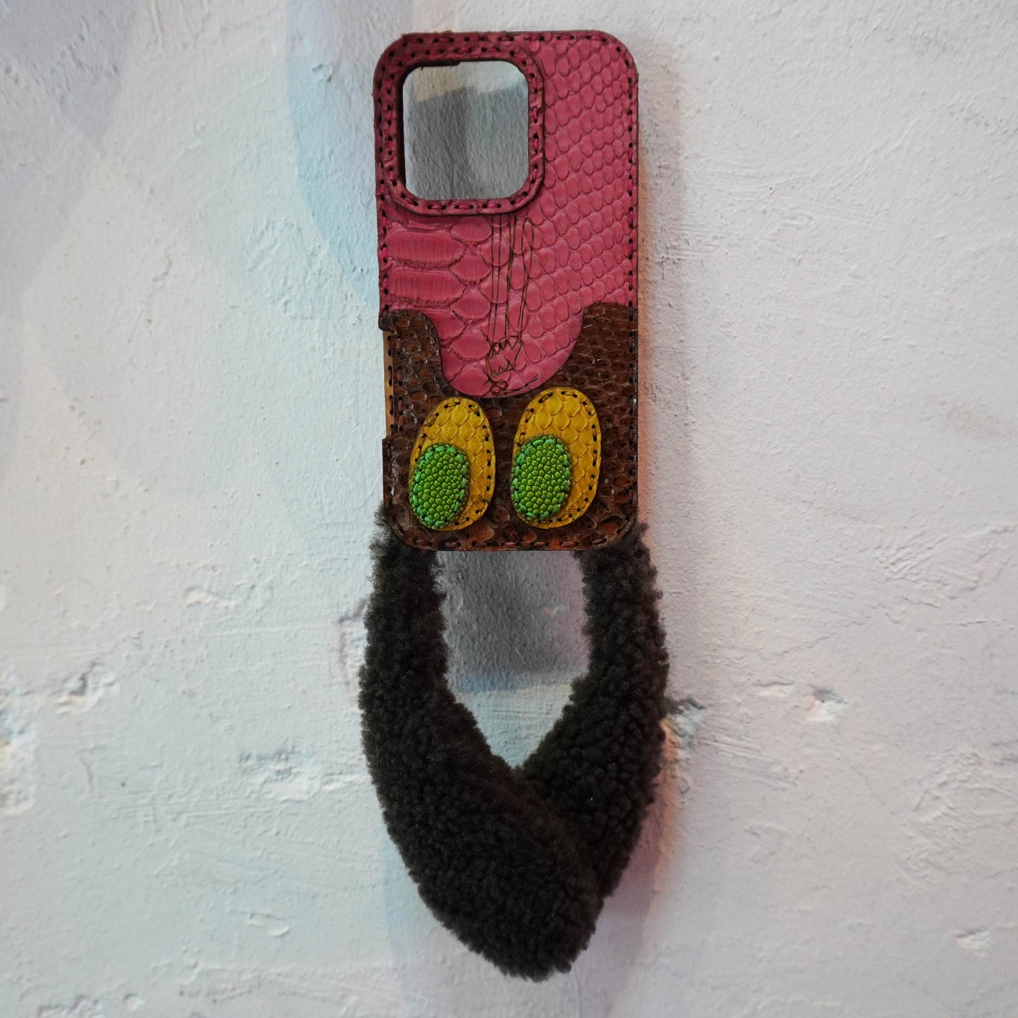 LEATHER PHONE CASE PYTHON (iPhone 16 series)
