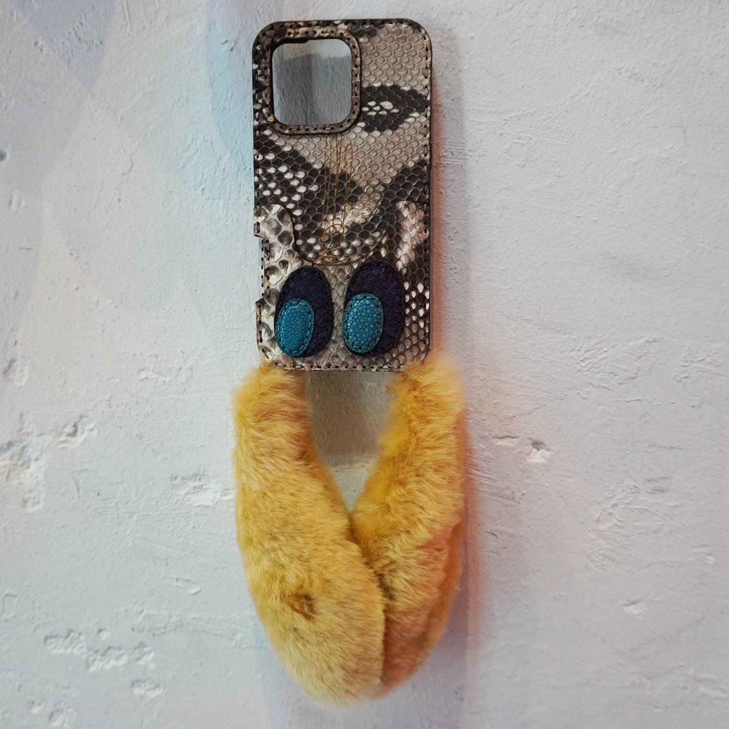 LEATHER PHONE CASE PYTHON (iPhone 16 series)