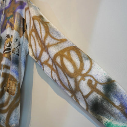SMONES SPRAY PAINTED REWORKED HOODIE (XXL)