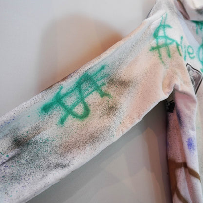 SMONES SPRAY PAINTED REWORKED HOODIE (XXL)